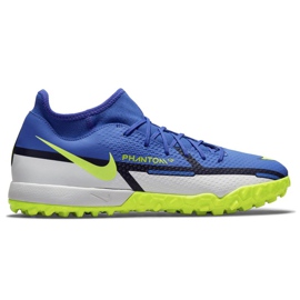 Nike Phantom GT2 Academy Df Tf M DC0802-570 chaussures de football multicolore bleu