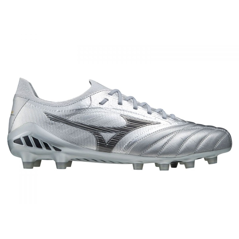 Chaussures de football Mizuno Morelia Neo Iii Beta Japan Fg M P1GA219003 gris argent