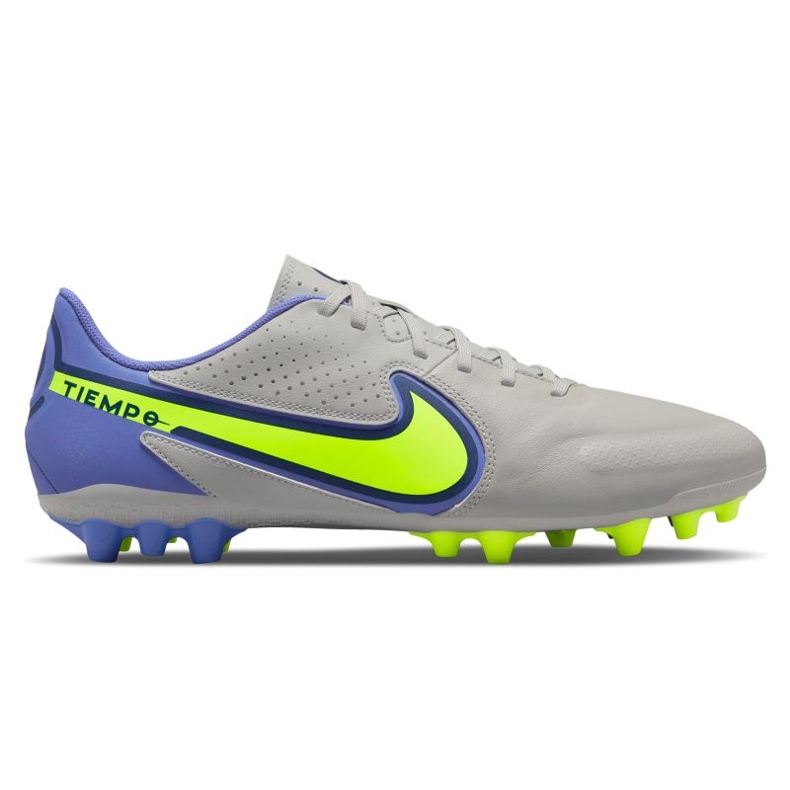 Nike Tiempo Legend 9 Academy Ag M DB0627-075 chaussures de football gris, bleu nuances de gris Nike Tiempo Legend 9 Academy Ag M DB0627-075 chaussures de football gris, bleu nuances de gris