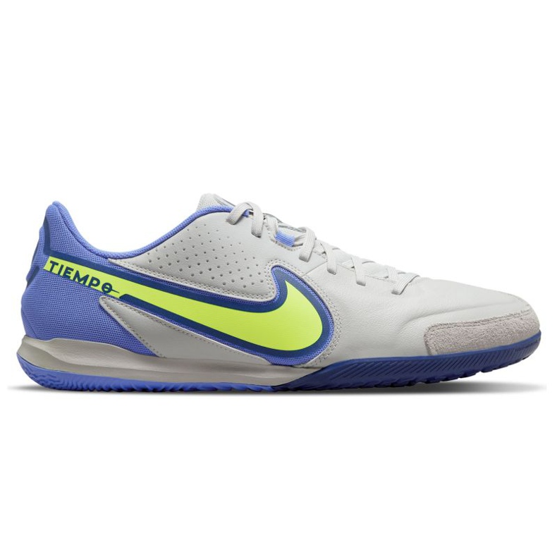 Nike Tiempo Legend 9 Academy Ic M DA1190-075 chaussures de football gris, bleu nuances de gris