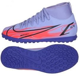 Nike Mercurial Superfly 8 Club Km Tf Jr DB0934 506 chaussures de football multicolore violet