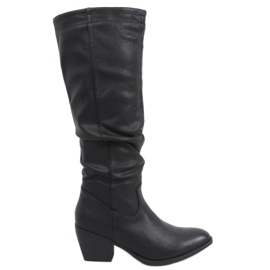 Polo noir santiags le noir
