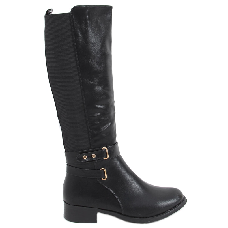 Bottes cavalières femme Miko Black le noir