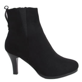 Bottes sur un stiletto Gaja Black noir