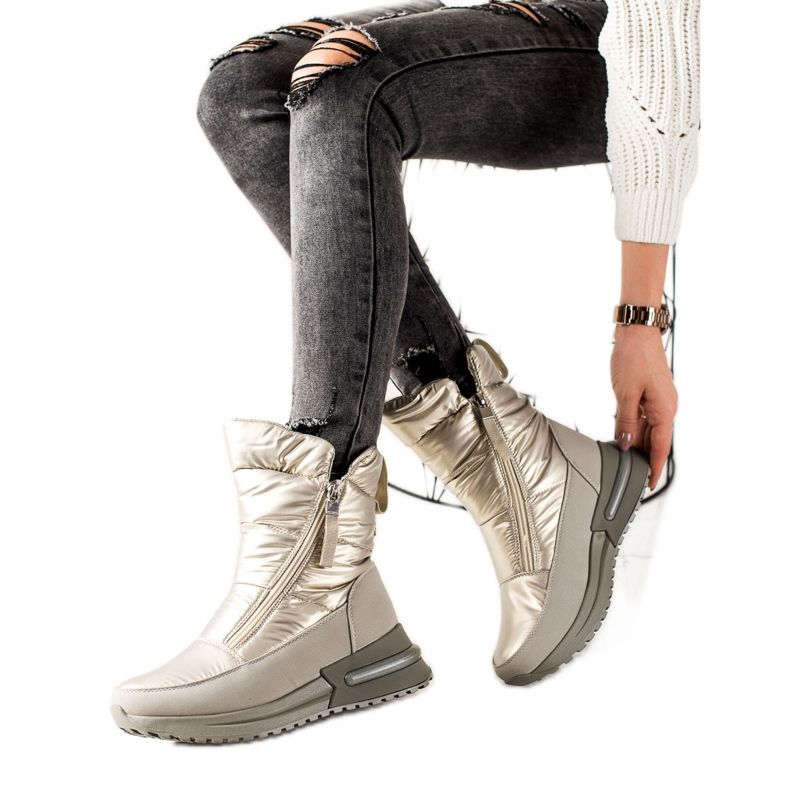 Weide Bottes de neige décontractées argentées