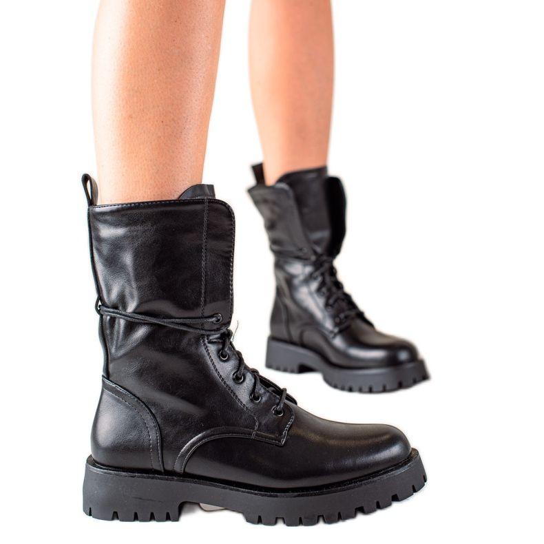 TRENDI Bottes hautes classiques le noir TRENDI Bottes hautes classiques le noir