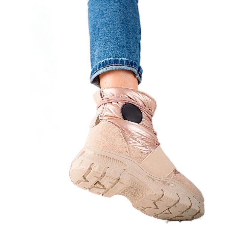 TRENDI Bottes de neige décontractées beige TRENDI Bottes de neige décontractées beige