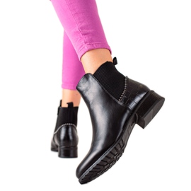 TRENDI Bottines Avec Une Fermeture Éclair le noir TRENDI Bottines Avec Une Fermeture Éclair le noir