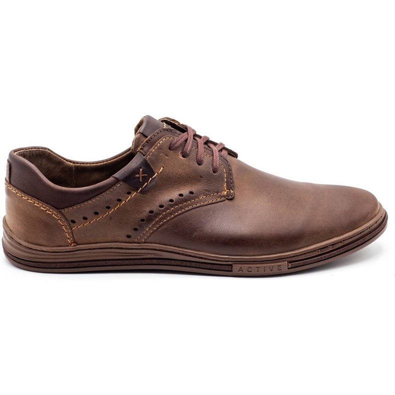 Polbut Chaussures décontractées pour hommes 402 marron brun