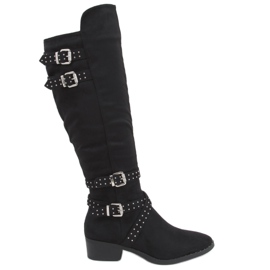 Bottes d'équitation femme Zettu Black noir