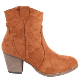 Bottes de cowboy à talons hauts de Seed Camel brun