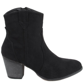 Bottes de cowboy à talons hauts Seed Black noir