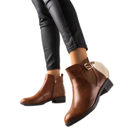 Chc Shoes Bottes marron confortables brun