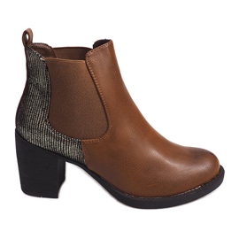 Boots Sur Talon Avec Elastique 1227 Camel brun