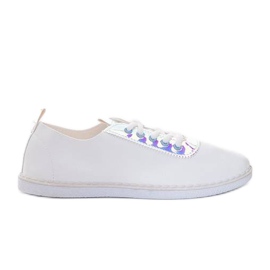 Baskets femme Roses Blanches