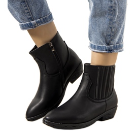 Bottes de cowboy chaudes noires Jolicoeur