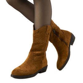 Bottes de cowboy camel de Roxanne brun