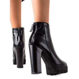 Camo Bottes À Talons Hauts Et Paltform noir