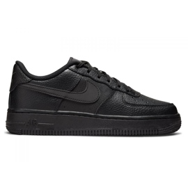 Chaussure Nike Air Force 1 Jr DO6396-001 blanche le noir