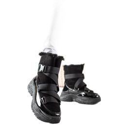 TRENDI Bottes de neige de sport noir