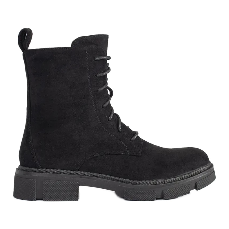 Bottes en daim confortables le noir