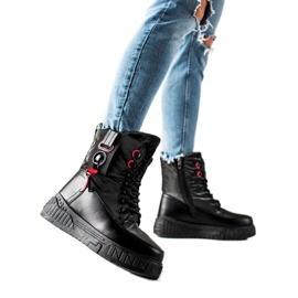 Seastar Bottes de neige chaudes sur la plate-forme le noir