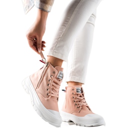 Goodin Baskets avec fermeture éclair décorative rose