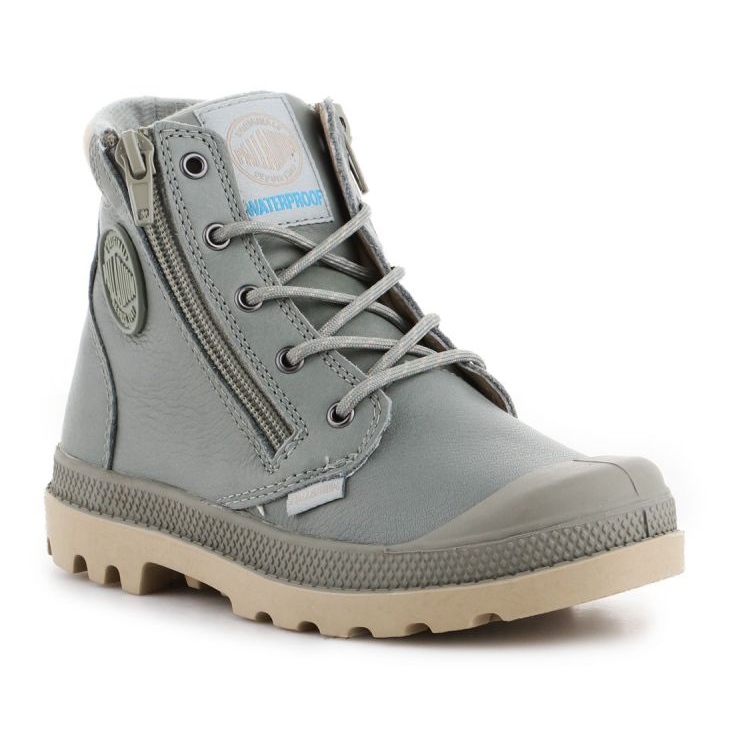 Chaussures Palladium Pampa Hi Cuff Wp 53476-344-M gris