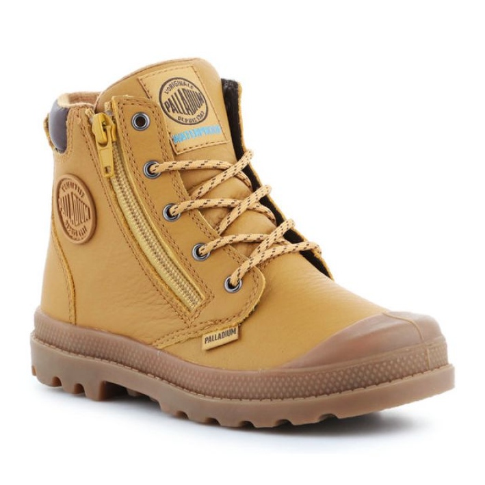 Chaussures Palladium Pampa Hi Cuff Wp 53476-216-M brun Chaussures Palladium Pampa Hi Cuff Wp 53476-216-M brun