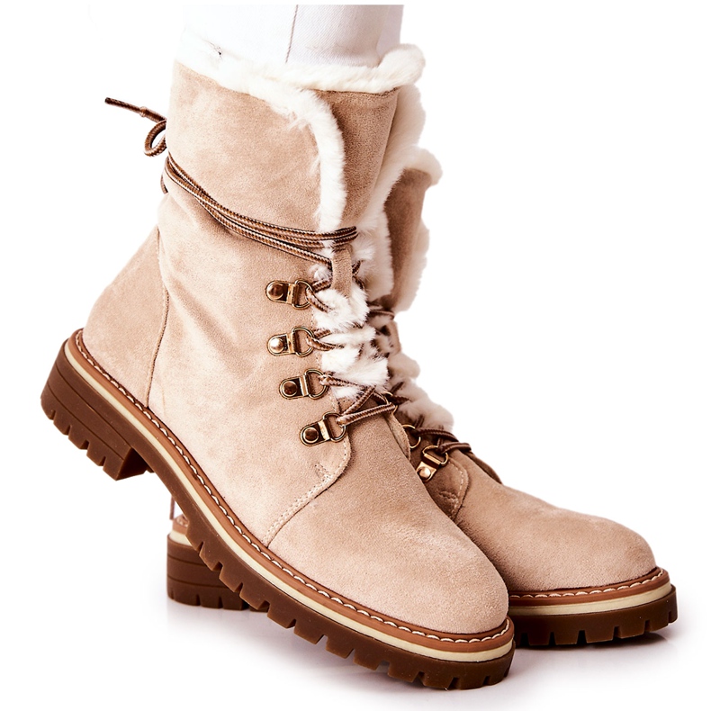 Bottes Chaudes Trappeurs Beige Nelby Bottes Chaudes Trappeurs Beige Nelby