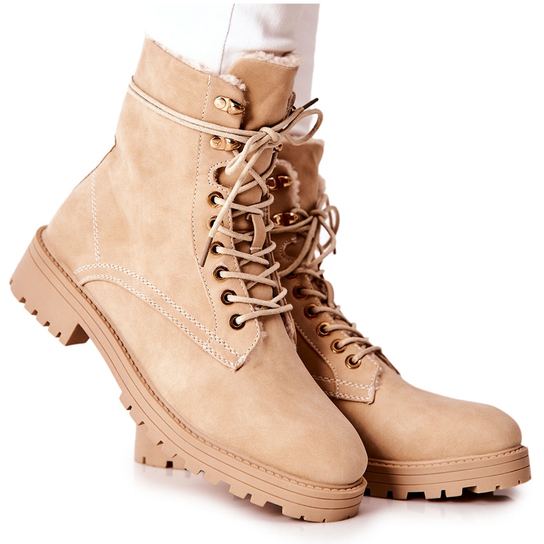 Bottes Chaudes Workers Beige Kimmie