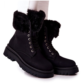Bottes Chaudes Avec Fourrure Noir Farley