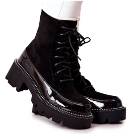 Bottes hautes sur fermeture éclair noire Solutia