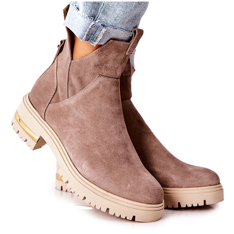 PA2 Bottes Chaudes Avec Une Coupe Cappucino Tanya beige