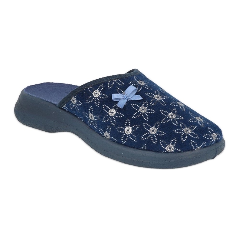 Chaussures femme Befado pu 019D126 bleu marin argent