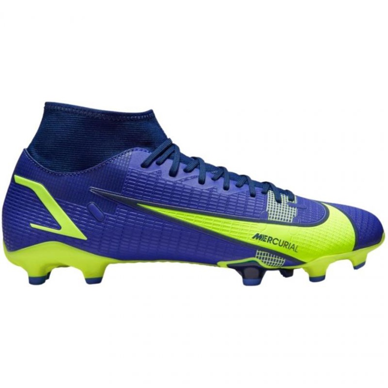 Nike Mercurial Superfly 8 Academy FG / MG M CV0843 574 chaussures de football bleu bleu