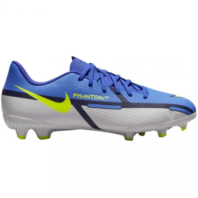 Chaussures de football Nike Phantom GT2 Academy FG / MG Jr DC0812 570 bleu-gris bleu