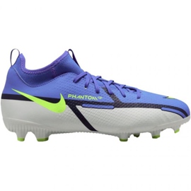 Chaussures de football Nike Phantom GT2 Academy Df FG / MG Jr DC0813 570 bleu-gris bleu