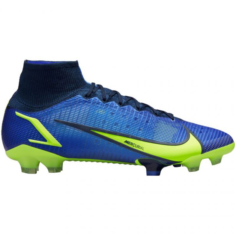 Nike Mercurial Superfly 8 Elite Fg M CV0958 574 chaussures de football bleu bleu Nike Mercurial Superfly 8 Elite Fg M CV0958 574 chaussures de football bleu bleu
