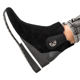 W. Potocki Bottes sur Wedge Potocki noir