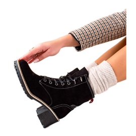 Goodin Bottes confortables à talons hauts le noir