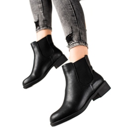 TRENDI Bottines Chelsea classiques noir