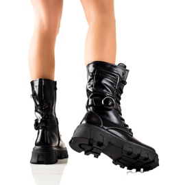 TRENDI Bottes noires rock