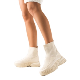 Seastar Bottes à enfiler avec une chaussette beige