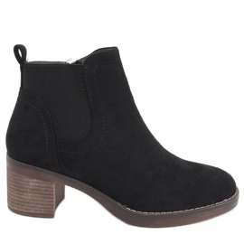 Bottes noires à talons larges Fill le noir