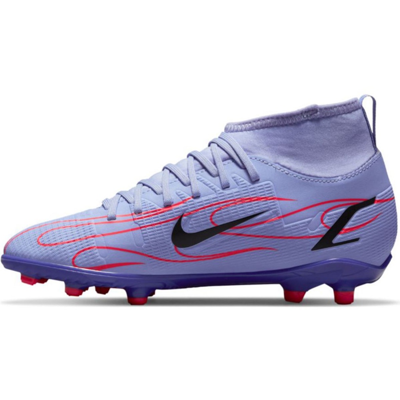 Nike Mercurial Superfly 8 Club Km Mg Jr DB0925 506 chaussures de football rose-mauve violet
