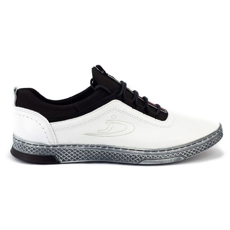 Polbut Chaussures casual en cuir pour hommes K24 blanc blanche Polbut Chaussures casual en cuir pour hommes K24 blanc blanche