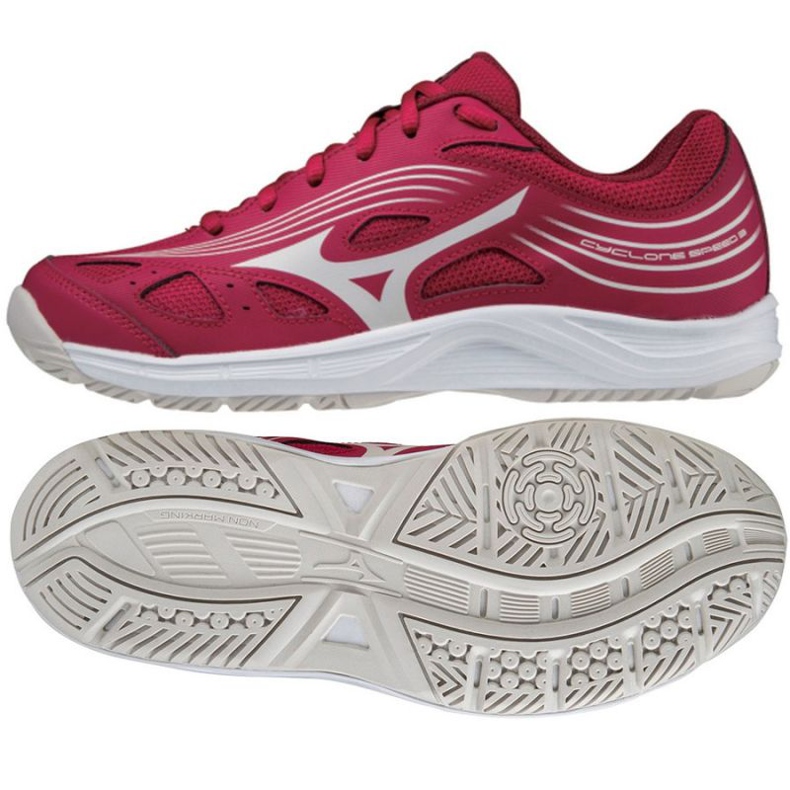 Chaussures de volley-ball Mizuno Cyclone Speed 3 V1GC218064 rouge bordeaux Chaussures de volley-ball Mizuno Cyclone Speed 3 V1GC218064 rouge bordeaux
