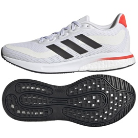 Chaussures Adidas Supernova Jr GY2730 blanche le noir