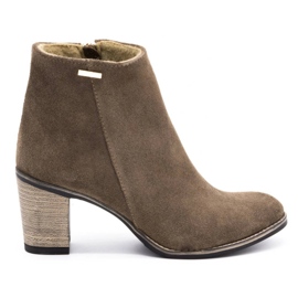 Olivier Bottines à talon Sara Ziemiste beige Olivier Bottines à talon Sara Ziemiste beige